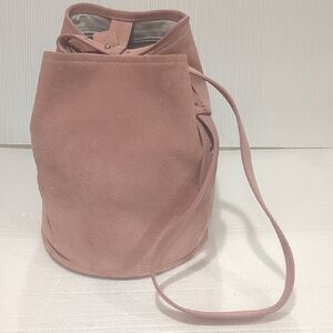 Creatures of Comfort Blush Pink Suede Bucket Bag
